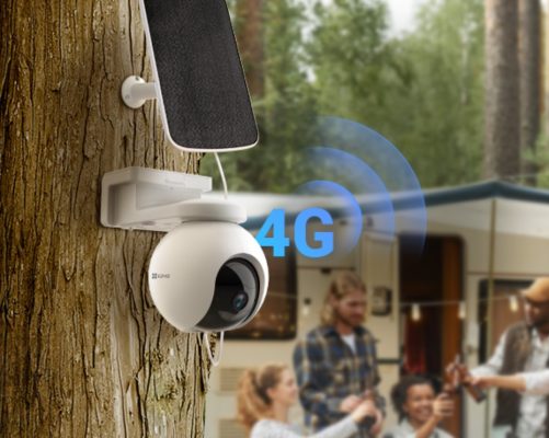 Cámara 4G 360º de vigilancia para campo sin Internet EZVIZ EB8