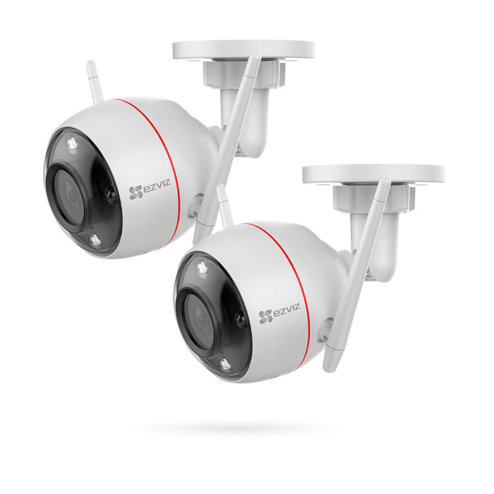 Pack de cámaras de vigilancia con dos EZVIZ C3W PRO