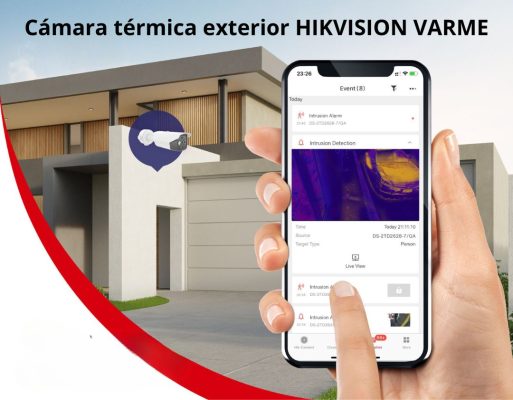 Esta cámara térmica ip proporciona detección temprana de eventos críticos gracias a que identifica cambios térmicos