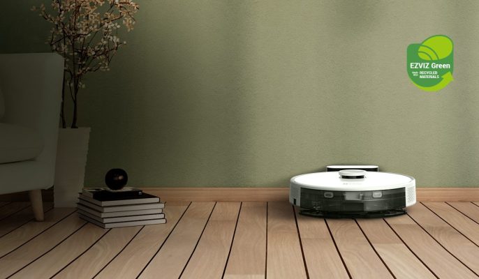 EZVIZ RE5: Tecnología avanzada en este robot inteligente aspirador y friegasuelos para un hogar limpio y sostenible